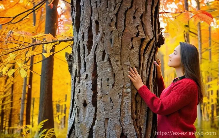 자연 탐험과 개인적 성장의 연결 - **A Serene Forest Retreat:**
    A person, appearing calm and centered, stands in a lush, ancient fo...